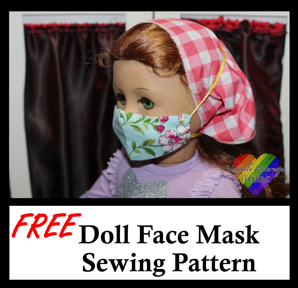 FREE Doll Face Mask Sewing Pattern