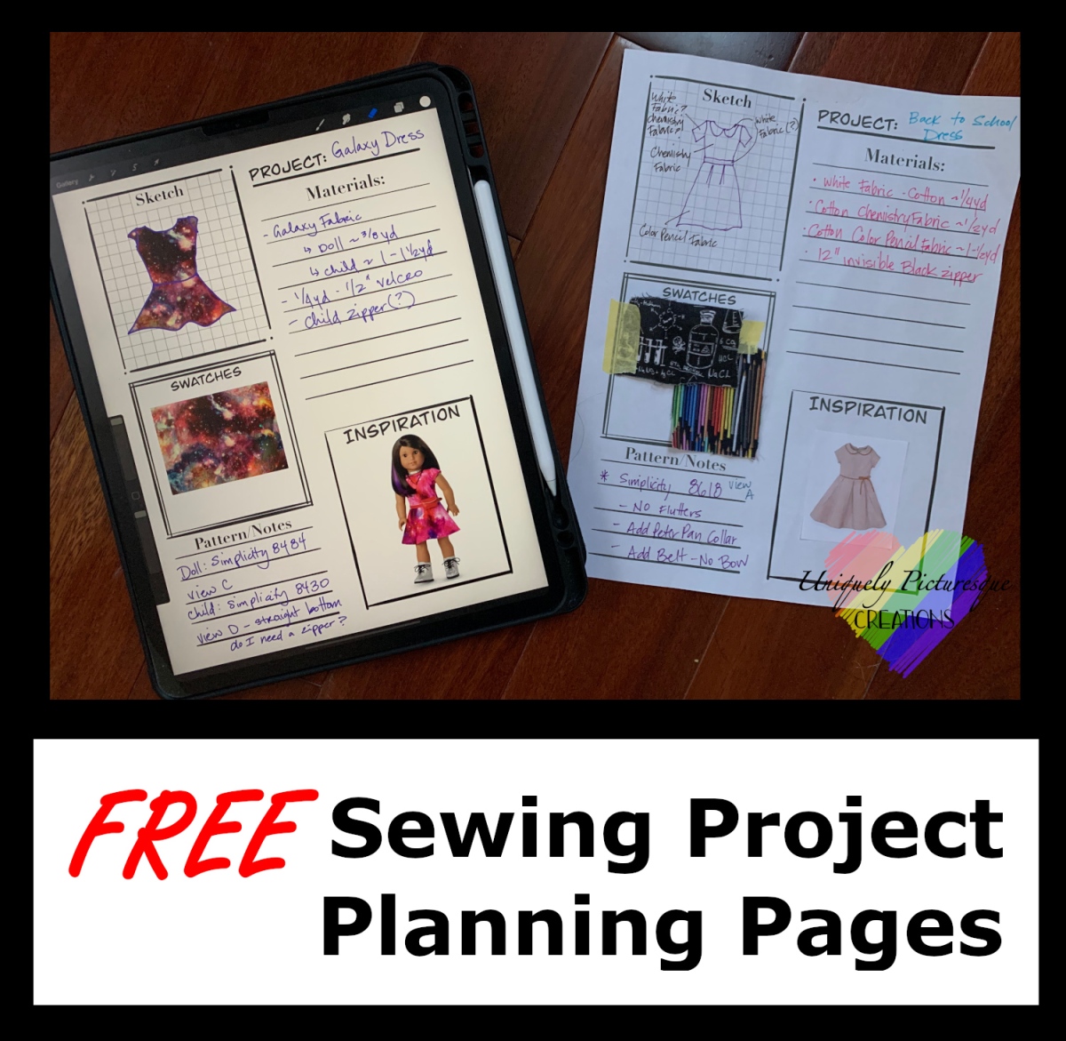 FREE Sewing Project Planner Sheet